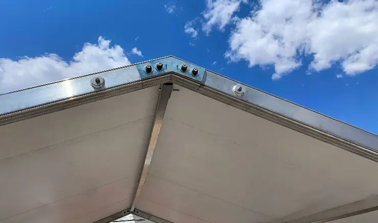 Toldos de topline, para eventos al aire libre 