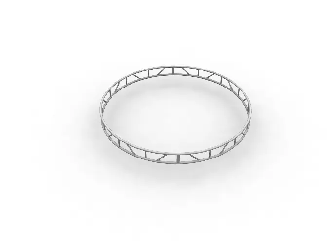 Circulos con estructura plana en aluminio 