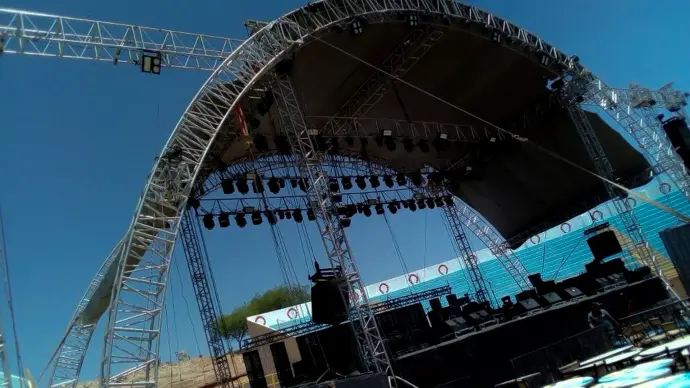 Domo de estructura de aluminio